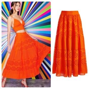 ALICE + OLIVIA Melony Midi Skirt